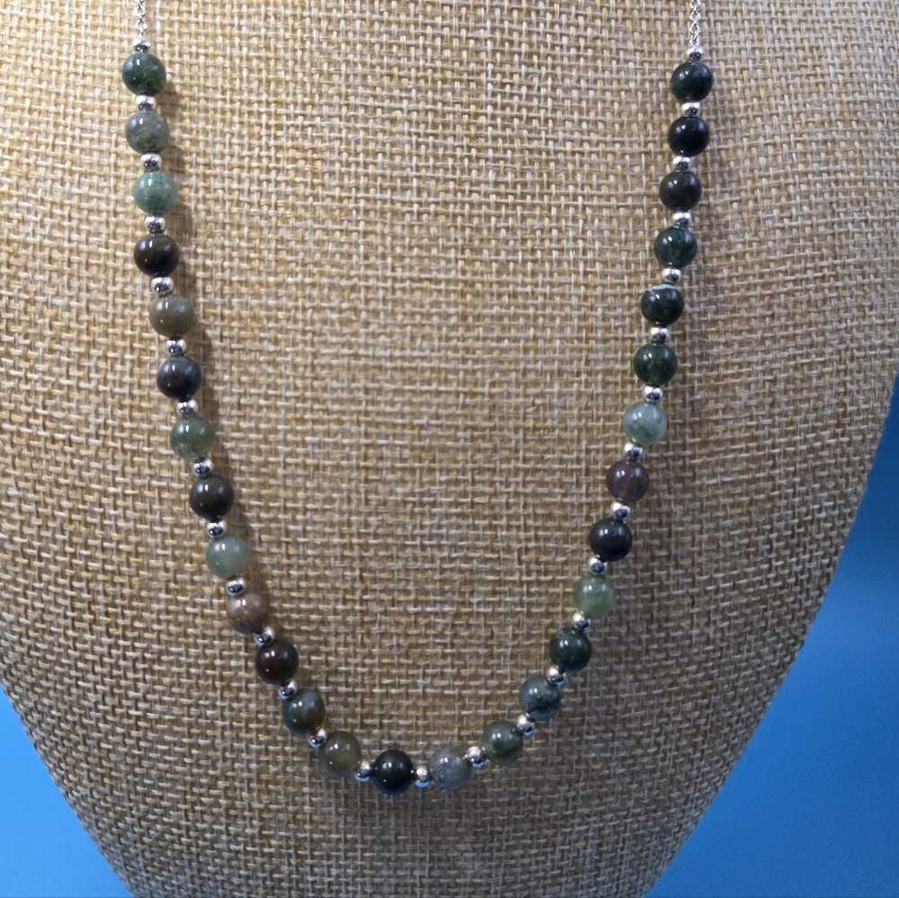 Natural Stone Bead Necklace